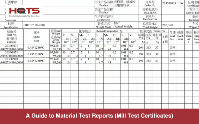 Mill Test Report