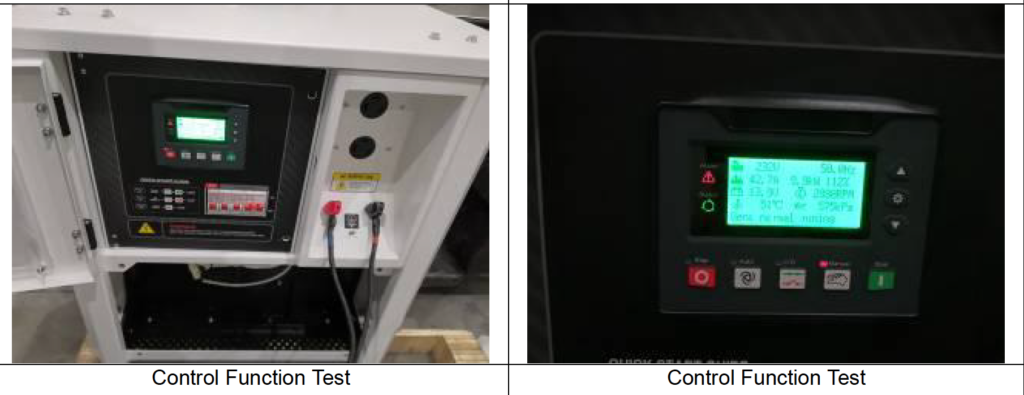 Control Function Test