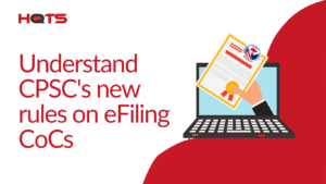 CPSC new E-filing rules for CoC